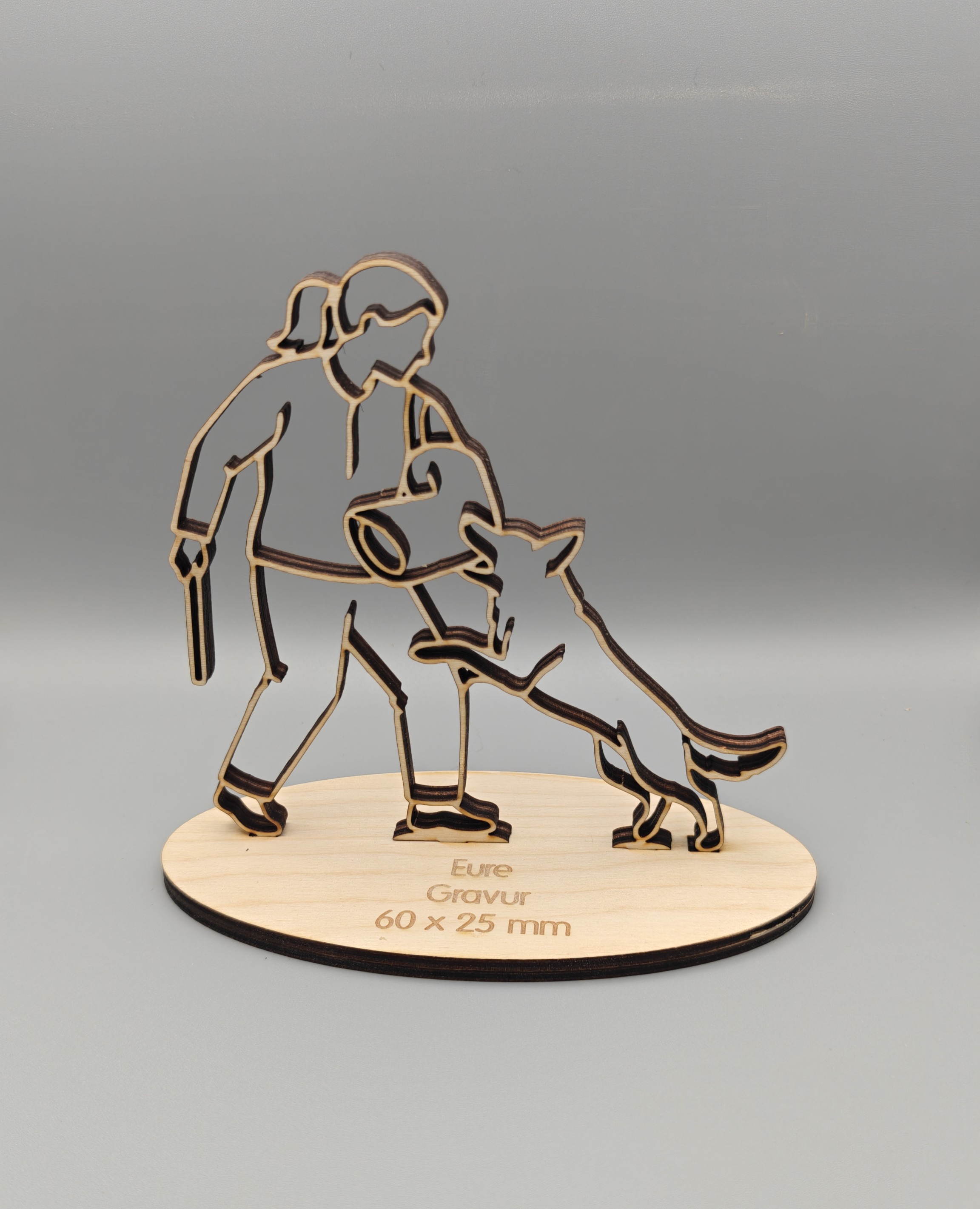 Pokal Holz Schutzdienst IGP Hundesport