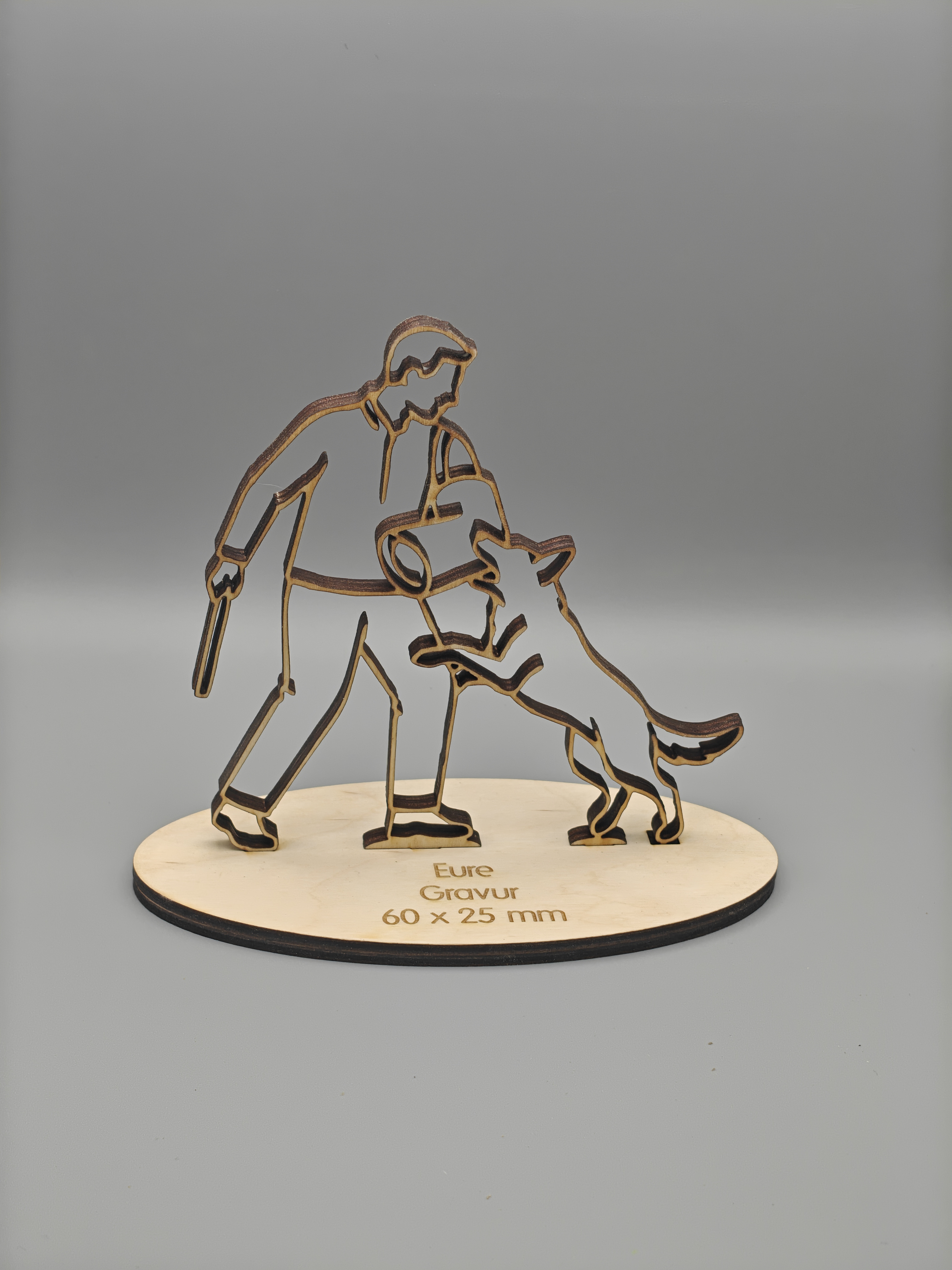 Pokal Holz Schutzdienst IGP Hundesport