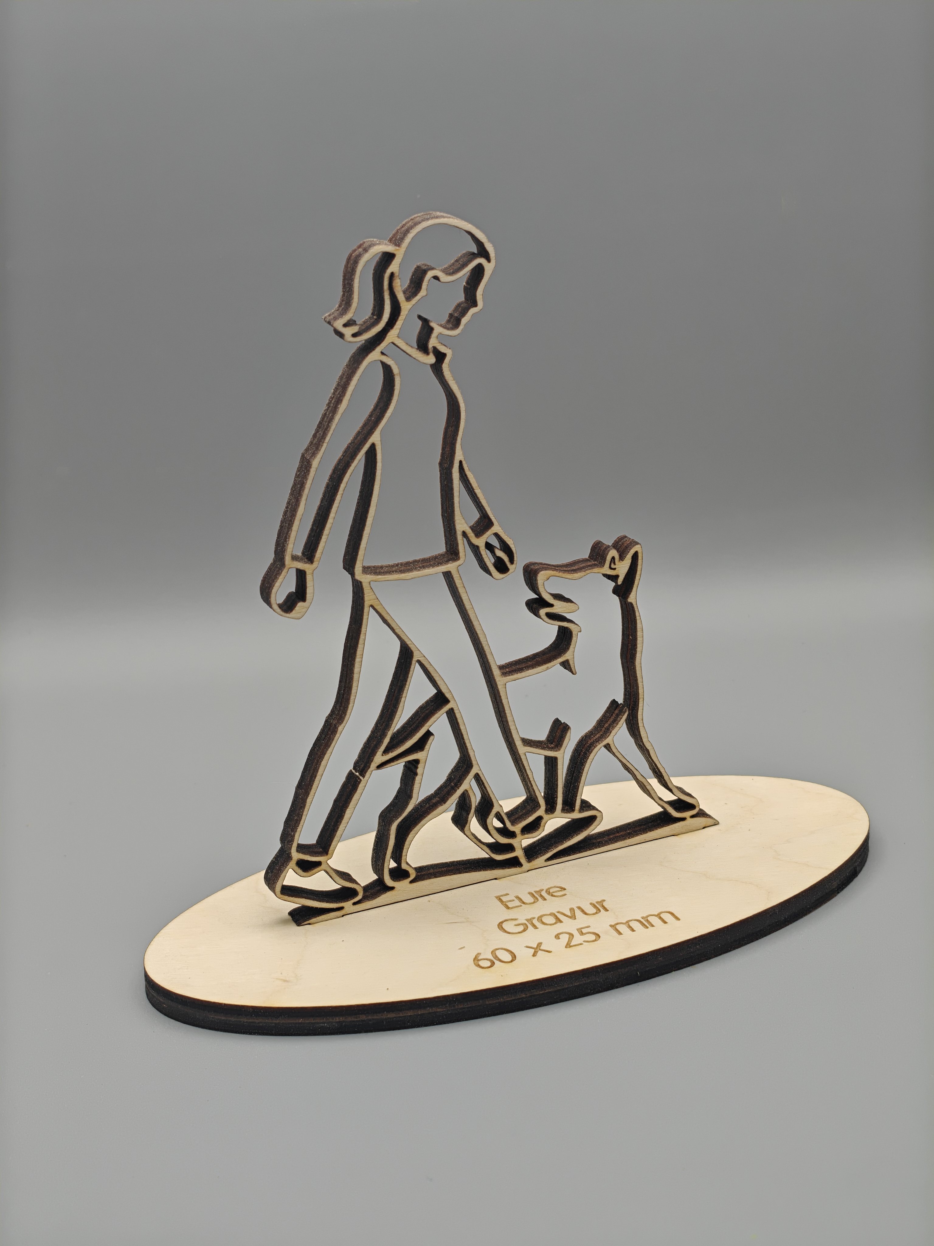 Pokal Holz Unterordnung Obedience IBGH Hundesport