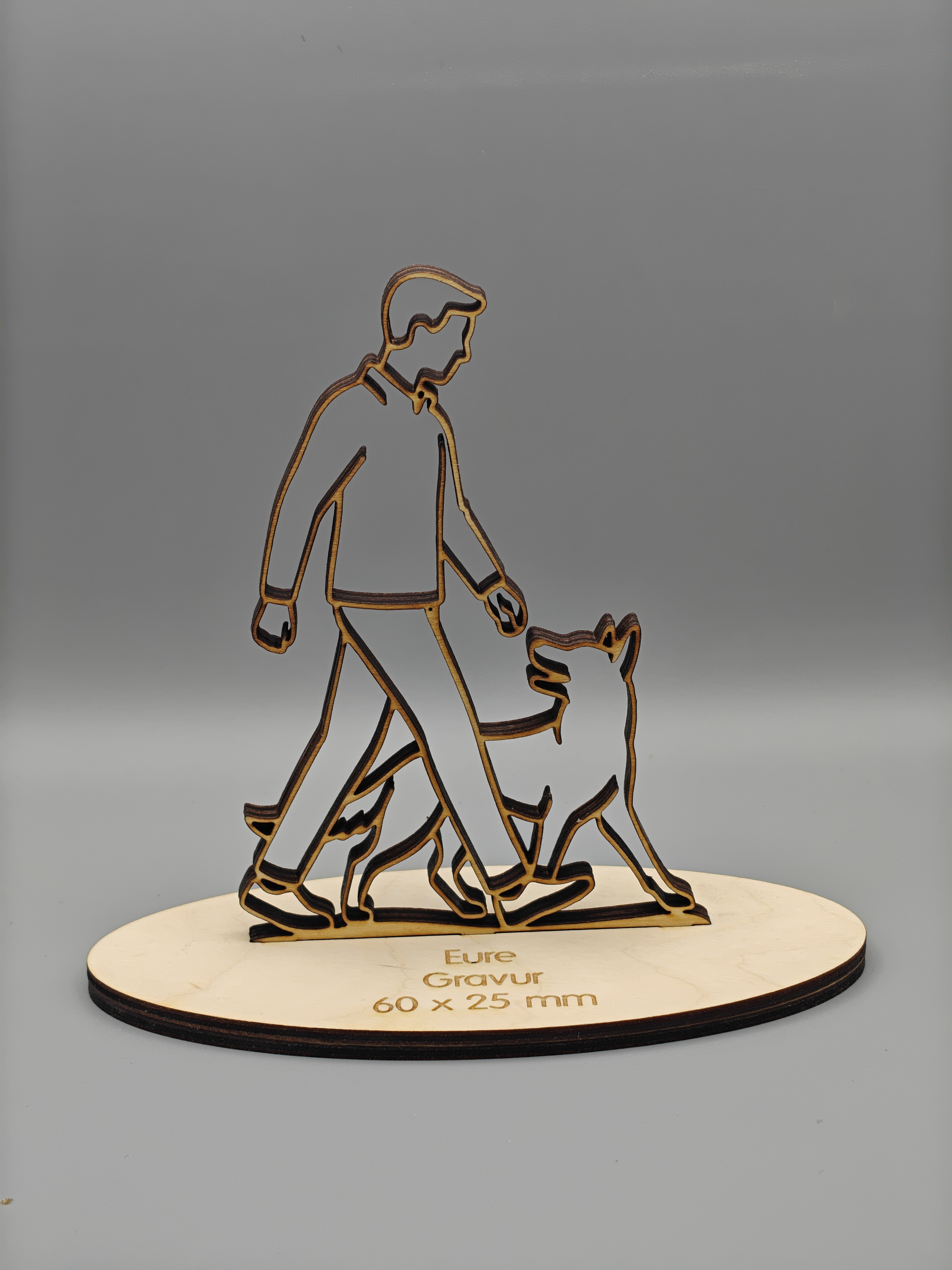 Pokal Holz Unterordnung Obedience IBGH Hundesport